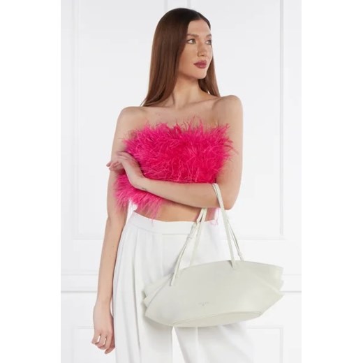 Shopper bag Patrizia Pepe ze skóry ekologicznej matowa