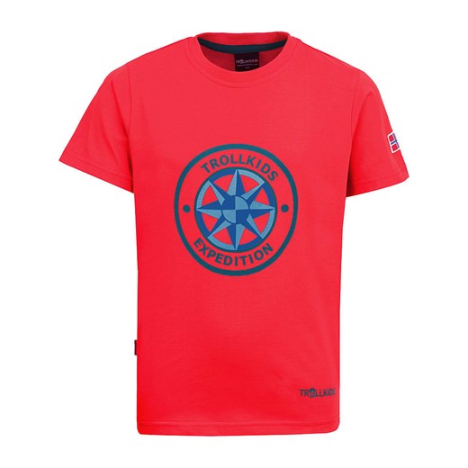 Trollkids Koszulka funkcyjna &quot;Windrose&quot; w kolorze czerwonym ze sklepu Limango Polska w kategorii T-shirty chłopięce - zdjęcie 170267806