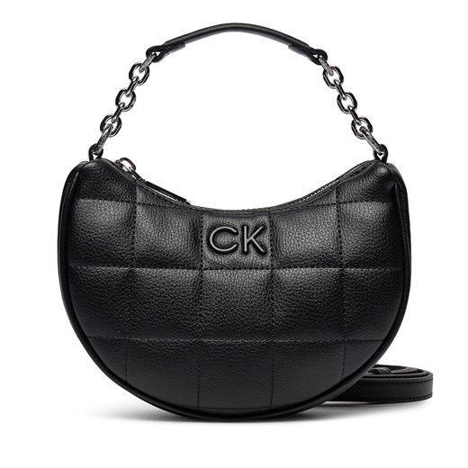 Torebka Calvin Klein Square Quilt Chain Mini Bag K60K612020 Czarny ze sklepu eobuwie.pl w kategorii Listonoszki - zdjęcie 170268747