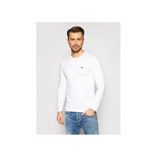 Lacoste Longsleeve TH2040 Biały Regular Fit ze sklepu MODIVO w kategorii T-shirty męskie - zdjęcie 170269745