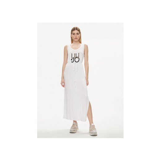 Liu Jo Sukienka dzianinowa VA4140 JS360 Biały Regular Fit ze sklepu MODIVO w kategorii Sukienki - zdjęcie 170269808