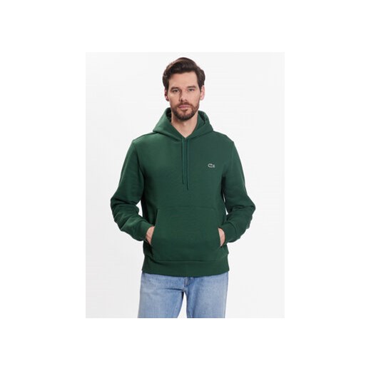 Lacoste Bluza SH9623 Zielony Regular Fit ze sklepu MODIVO w kategorii Bluzy męskie - zdjęcie 170269809