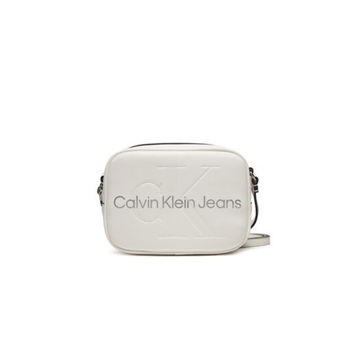 Calvin Klein Jeans Torebka Sculpted Camera Bag18 Mono K60K610275 Biały uniwersalny MODIVO
