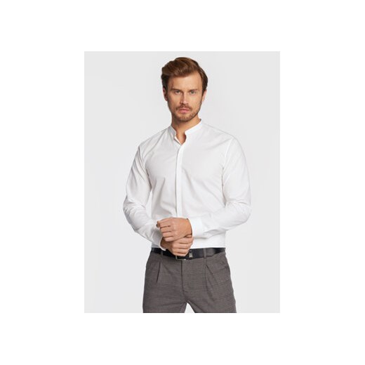 Hugo Koszula Enrique 50458109 Biały Extra Slim Fit ze sklepu MODIVO w kategorii Koszule męskie - zdjęcie 170269935