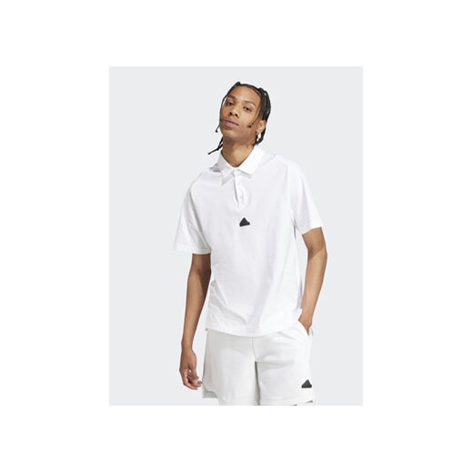 adidas Polo IJ6136 Biały Regular Fit ze sklepu MODIVO w kategorii T-shirty męskie - zdjęcie 170270127