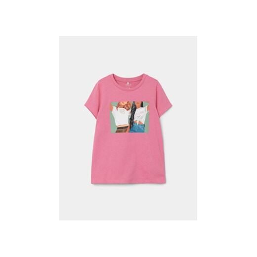 NAME IT T-Shirt 13205609 Różowy Regular Fit ze sklepu MODIVO w kategorii Bluzki dziewczęce - zdjęcie 170270495
