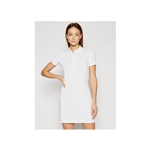 Lacoste Sukienka codzienna EF5473 Biały Slim Fit ze sklepu MODIVO w kategorii Sukienki - zdjęcie 170270509