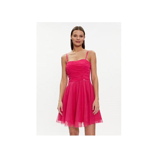 Rinascimento Sukienka koktajlowa CFC0117833003 Różowy A-Line Fit ze sklepu MODIVO w kategorii Sukienki - zdjęcie 170270515