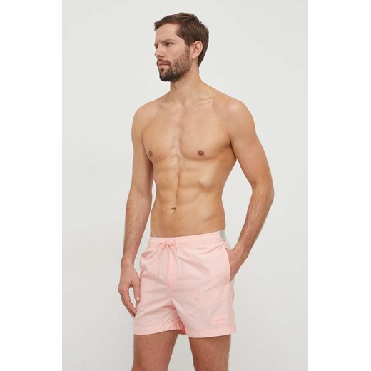 Calvin Klein szorty kąpielowe kolor różowy ze sklepu ANSWEAR.com w kategorii Kąpielówki - zdjęcie 170270967