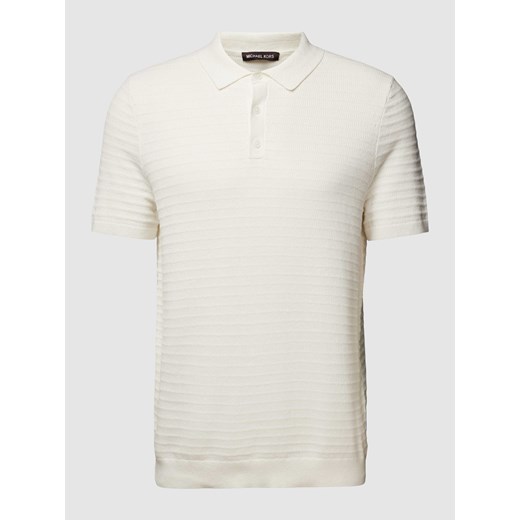 Koszulka polo kroju regular fit z fakturowanym wzorem model ‘TUCK STRIPE’ Michael Kors XL Peek&Cloppenburg 