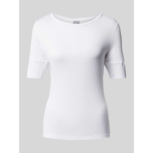 T-shirt z dekoltem w łódkę ze sklepu Peek&Cloppenburg  w kategorii Bluzki damskie - zdjęcie 170273428