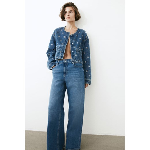 H & M - Wide High Jeans - Niebieski ze sklepu H&M w kategorii Jeansy damskie - zdjęcie 170274208
