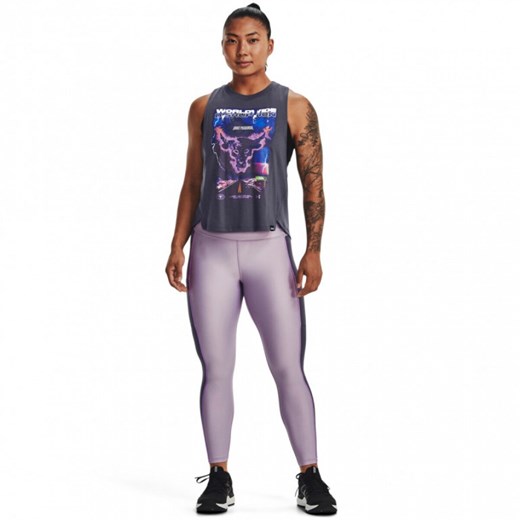 Damskie legginsy treningowe UNDER ARMOUR UA Project Rock HG Ankle Leggings ze sklepu Sportstylestory.com w kategorii Spodnie damskie - zdjęcie 170276218