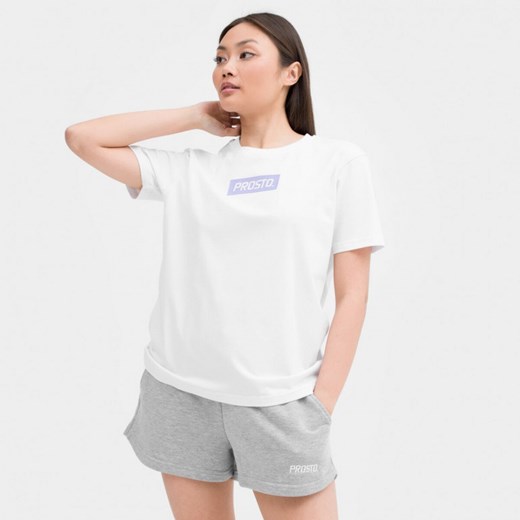 Damski t-shirt z nadrukiem PROSTO Classy - biały S promocja Sportstylestory.com