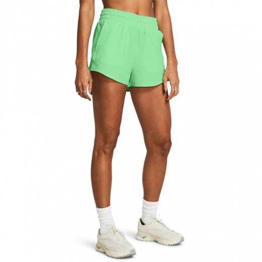 Damskie spodenki treningowe Under Armour UA Vanish 3in Short - zielone ze sklepu Sportstylestory.com w kategorii Szorty - zdjęcie 170278529
