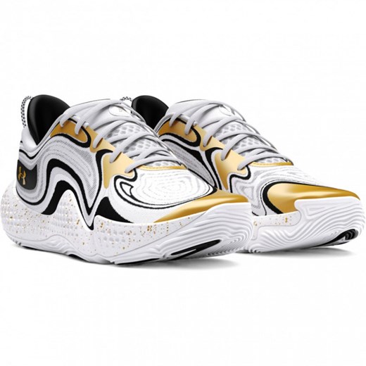 Buty do koszykówki uniseks Under Armour UA Spawn 6 - białe ze sklepu Sportstylestory.com w kategorii Buty sportowe męskie - zdjęcie 170278795