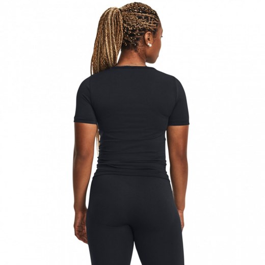 Damska koszulka treningowa Under Armour UA Vanish Seamless SS - czarna ze sklepu Sportstylestory.com w kategorii Bluzki damskie - zdjęcie 170278965