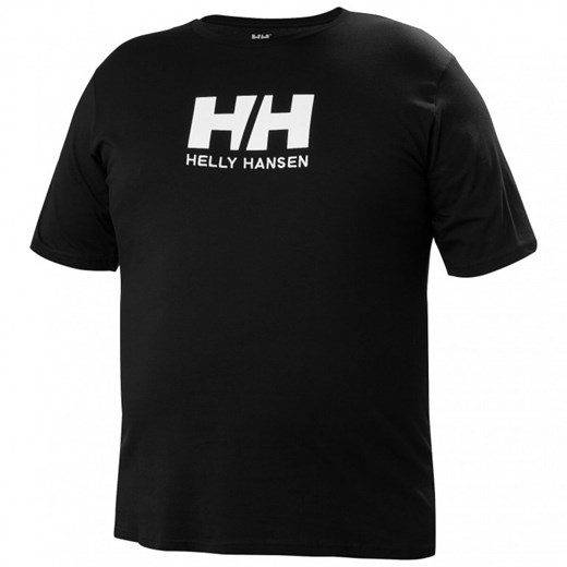 Męski t-shirt z nadrukiem Helly Hansen HH Logo T-Shirt - czarny ze sklepu Sportstylestory.com w kategorii T-shirty męskie - zdjęcie 170279085