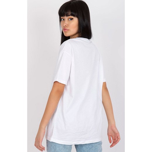 Biały t-shirt damski z nadrukiem HB-TS-3081.64P, Kolor biały, Rozmiar L, HiB ze sklepu Primodo w kategorii Bluzki damskie - zdjęcie 170280755