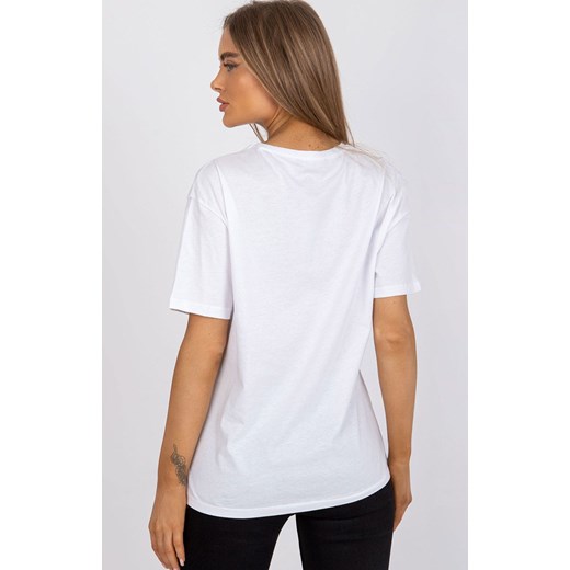 Biały t-shirt damski z nadrukiem HB-TS-3083.42P, Kolor biały, Rozmiar S, HiB ze sklepu Primodo w kategorii Bluzki damskie - zdjęcie 170280758