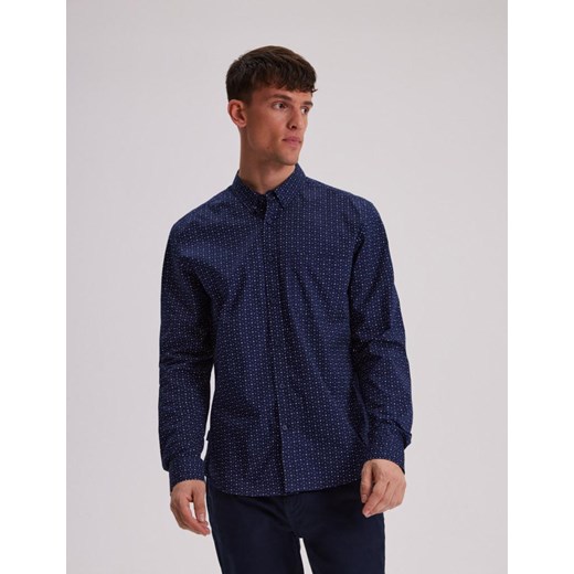 Koszula MIKRO Granat M ze sklepu Diverse w kategorii Koszule męskie - zdjęcie 170280835