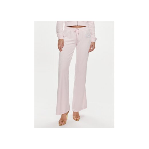 Juicy Couture Spodnie dresowe Heritage Dog JCBBJ223814 Różowy Slim Fit ze sklepu MODIVO w kategorii Spodnie damskie - zdjęcie 170283258