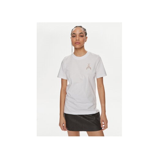Patrizia Pepe T-Shirt 2M4381/J159-W103 Biały Regular Fit ze sklepu MODIVO w kategorii Bluzki damskie - zdjęcie 170283675