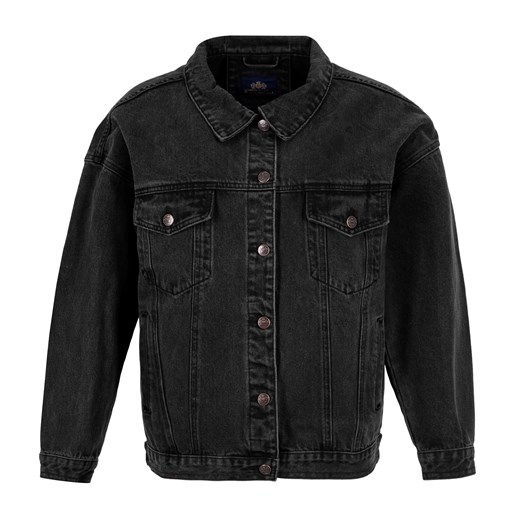 Damska kurtka dżinsowa oversize czarna ze sklepu WITTCHEN w kategorii Kurtki damskie - zdjęcie 170285228