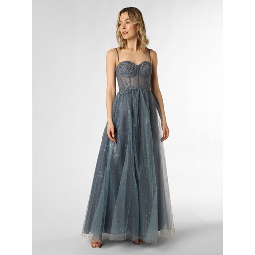 Unique Damska sukienka wieczorowa Kobiety Dzianina blue stone jednolity ze sklepu vangraaf w kategorii Sukienki - zdjęcie 170285265