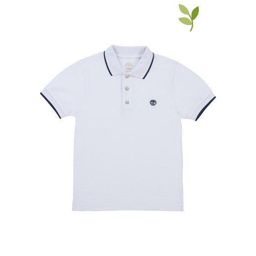 Timberland Koszulka polo w kolorze białym ze sklepu Limango Polska w kategorii T-shirty chłopięce - zdjęcie 170285556