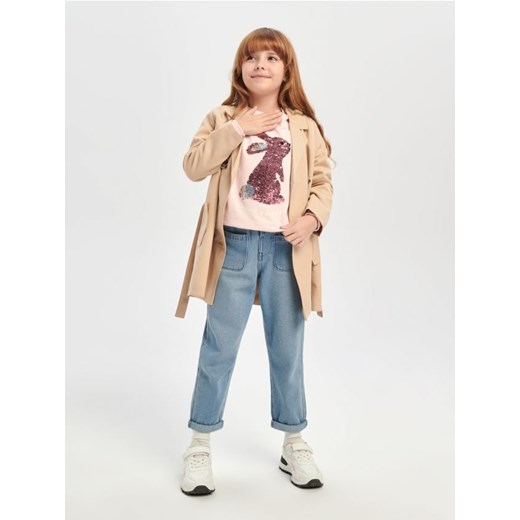 Różowa bluza dziewczęca Sinsay 