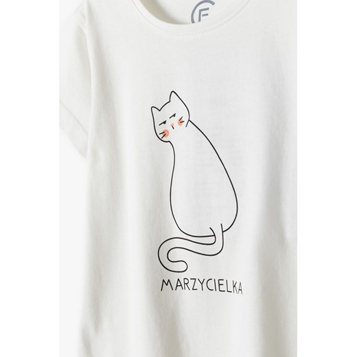 T-shirt bawełniany dla dziewczynki Family Concept By 5.10.15. 134 5.10.15