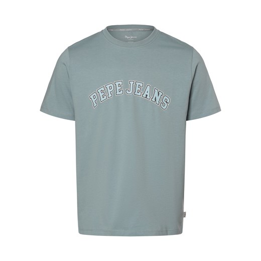 Pepe Jeans T-shirt męski Mężczyźni Bawełna blue stone nadruk ze sklepu vangraaf w kategorii T-shirty męskie - zdjęcie 170288585