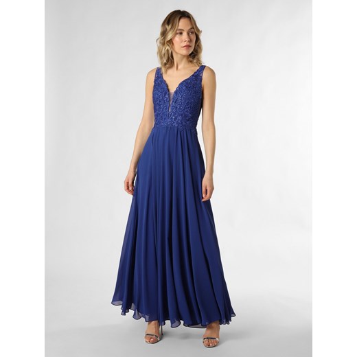 Luxuar Fashion Damska sukienka wieczorowa Kobiety niebieski jednolity ze sklepu vangraaf w kategorii Sukienki - zdjęcie 170288598