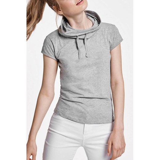 T-shirt LAURISA GREY ze sklepu Ivet Shop w kategorii Bluzki damskie - zdjęcie 170288745