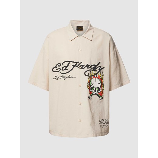 Koszula casualowa o kroju oversized z nadrukami z logo ze sklepu Peek&Cloppenburg  w kategorii T-shirty męskie - zdjęcie 170290145