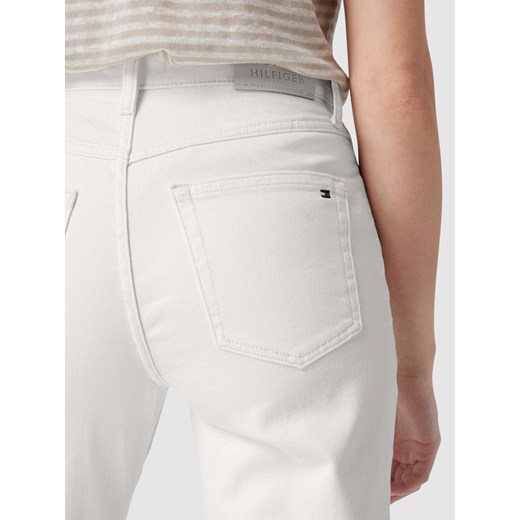 Jeansy o kroju straight fit z naszywką z logo Tommy Hilfiger 30/30 wyprzedaż Peek&Cloppenburg 