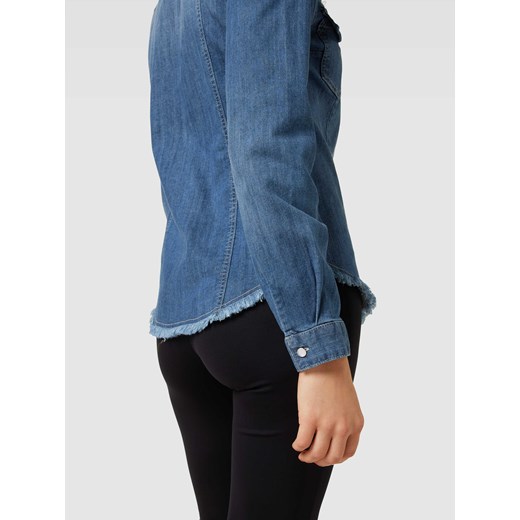 Bluzka jeansowa z postrzępionym dołem model ‘Soller’ Risy & Jerfs 40 Peek&Cloppenburg  okazja