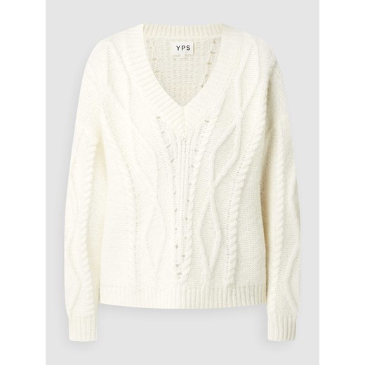 Sweter z dodatkiem wełny z alpaki model ‘Runa’ ze sklepu Peek&Cloppenburg  w kategorii Swetry damskie - zdjęcie 170290628