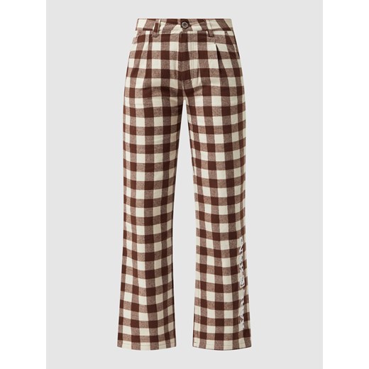 Spodnie materiałowe z flaneli ze sklepu Peek&Cloppenburg  w kategorii Spodnie damskie - zdjęcie 170290727