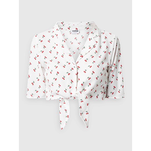 Bluzka krótka z wiązanym detalem model ‘Joe’ ze sklepu Peek&Cloppenburg  w kategorii Koszule damskie - zdjęcie 170291529