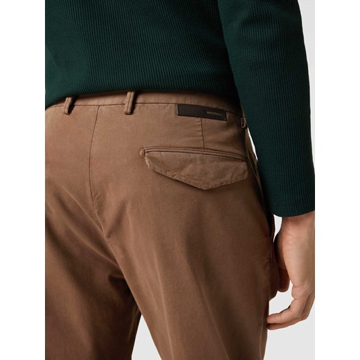 Spodnie materiałowe z detalami z logo model ‘Flero’ Windsor 50 okazja Peek&Cloppenburg 