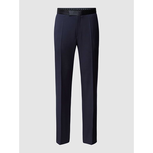 Spodnie do garnituru o kroju slim fit z paskami w kontrastowym kolorze ze sklepu Peek&Cloppenburg  w kategorii Spodnie męskie - zdjęcie 170293246