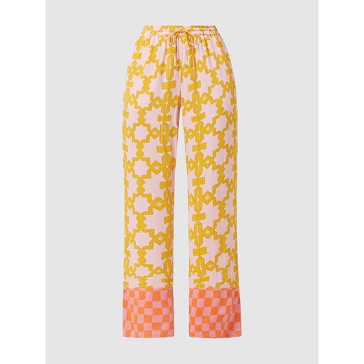 Luźne spodnie z wiskozy ze sklepu Peek&Cloppenburg  w kategorii Spodnie damskie - zdjęcie 170293547