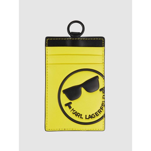 Etui na karty z odpinanym uchwytem KARL LAGERFELD x SMILEY® Karl Lagerfeld One Size wyprzedaż Peek&Cloppenburg