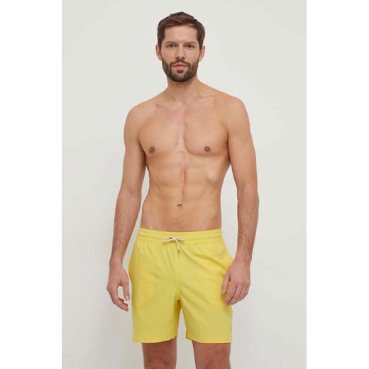 Polo Ralph Lauren szorty kąpielowe kolor żółty ze sklepu ANSWEAR.com w kategorii Kąpielówki - zdjęcie 170299485