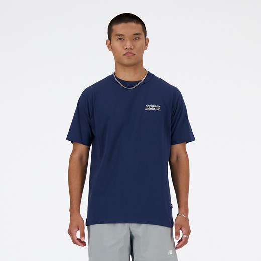 Koszulka męska New Balance MT41588NNY – granatowa ze sklepu New Balance Poland w kategorii T-shirty męskie - zdjęcie 170300477