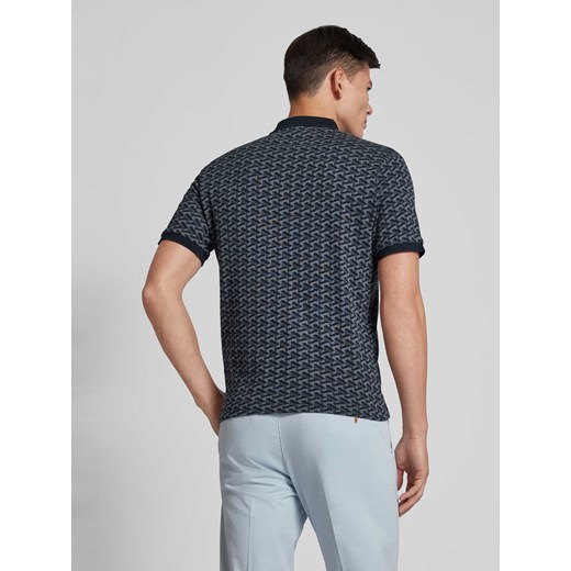 Koszulka polo o kroju slim fit ze wzorem na całej powierzchni model ‘JAY’ Selected Homme XL Peek&Cloppenburg 