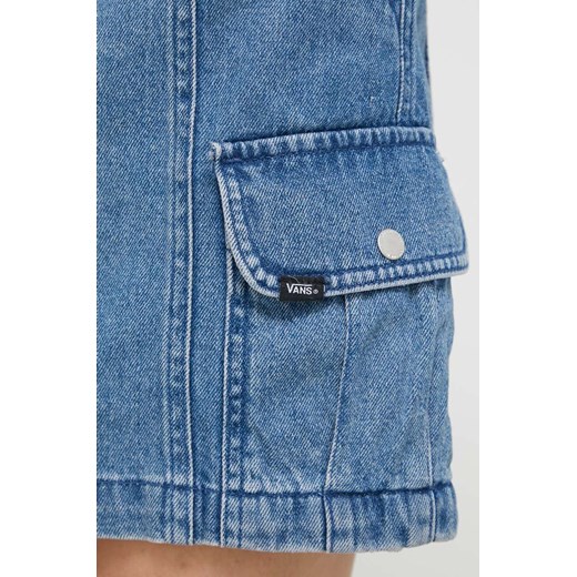 Vans spódnica jeansowa kolor niebieski mini prosta Vans XS ANSWEAR.com
