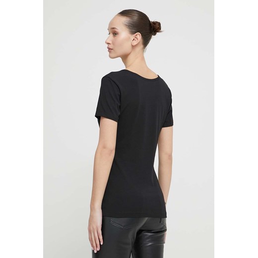 HUGO t-shirt 2-pack damski kolor czarny S ANSWEAR.com